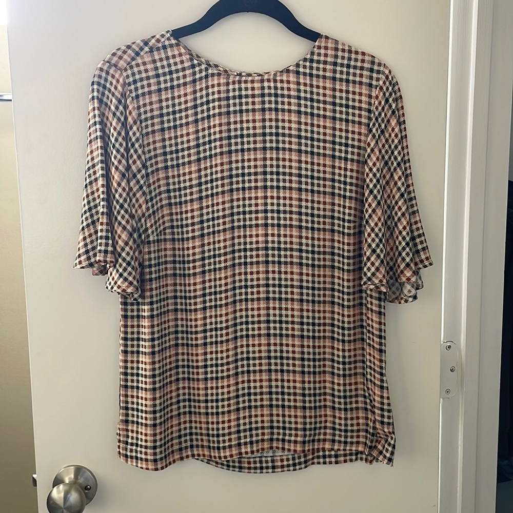 Plaid Blouse